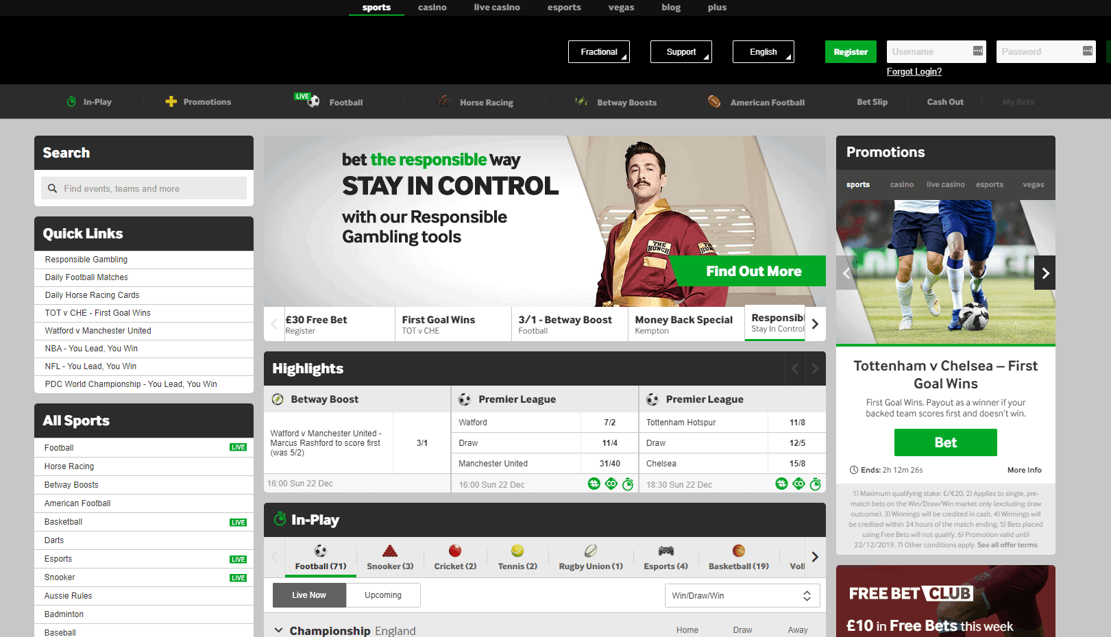 Betway Sportsbetting Review for 2018 Betway Sportsbetting Review for 2018