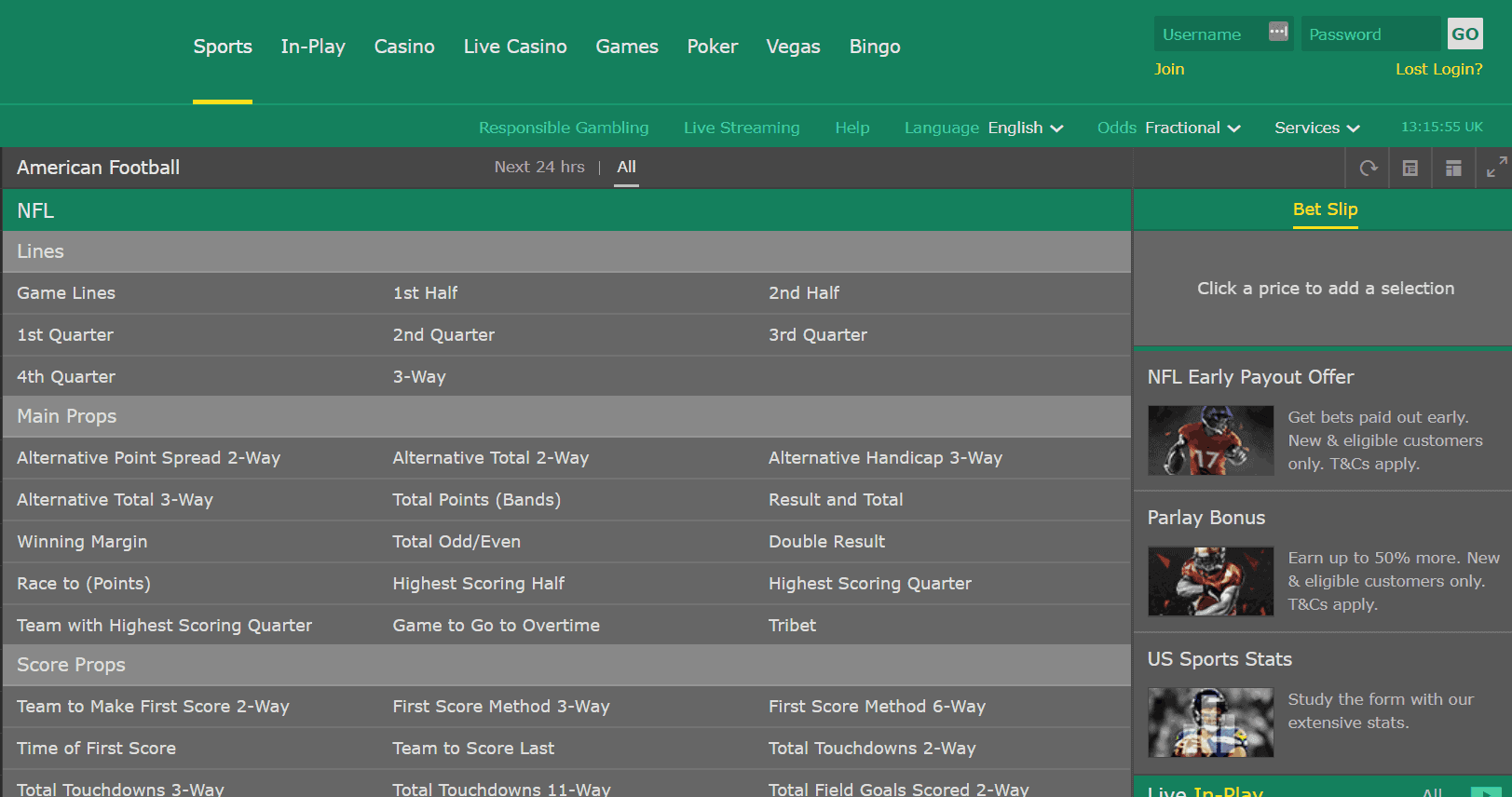 bet365 spin a win